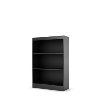 South Shore Axess Collection 3-Shelf Bookcase, Black South Shore Axess Collection 3-Shelf Bookcase, Black