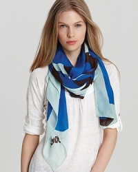 Fall in love with this heart printed scarf from DIANE von FURSTENBERG. Fall in love with this heart printed scarf from DIANE von FURSTENBERG.
