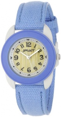 Sprout Women's ST1015LBIVLB Eco-Friendly Light Blue Organic Cotton Strap Watch Sprout Women's ST1015LBIVLB Eco-Friendly Light Blue Organic Cotton Strap Watch