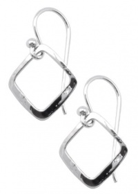 Barse Hammered Sterling Open Earring Barse Hammered Sterling Open Earring