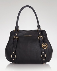 A handbag that you'll have forever, and wear with everything: this classic, MICHAEL Michael Kors satchel is the best of both, styled in rich leather. A handbag that you'll have forever, and wear with everything: this classic, MICHAEL Michael Kors satchel is the best of both, styled in rich leather.
