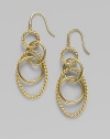 From the Mobile Collection. Signature cable and plain polished hoops in 18K yellow gold.18K yellow gold Length, about 2 French earwires Imported 