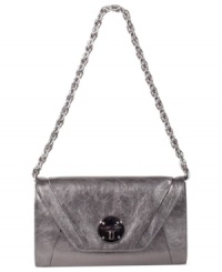 An elegant choice for your next night out. This timeless clutch by Elliott Lucca can be worn as a clutch or shoulder bag, and features high-shine goldtone hardware for a perfectly posh appeal. An elegant choice for your next night out. This timeless clutch by Elliott Lucca can be worn as a clutch or shoulder bag, and features high-shine goldtone hardware for a perfectly posh appeal.