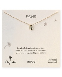 Sweet and oh so symbolic, this delicate 14-karat gold dipped necklace from Dogeared brings a touch of charm to your jewel box. Sweet and oh so symbolic, this delicate 14-karat gold dipped necklace from Dogeared brings a touch of charm to your jewel box.