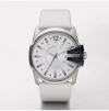 Diesel White Leather Mens Watch DZ1451