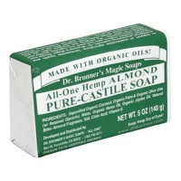 Dr. Bronner's Magic Soaps Pure-Castile Soap, All-One Hemp Almond, 5-Ounce Bars (Pack of 6) Dr. Bronner's Magic Soaps Pure-Castile Soap, All-One Hemp Almond, 5-Ounce Bars (Pack of 6)