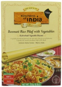 Kitchens Of India Biryanis Hyderabadi Biryani, Basmati Rice Pilaf with Vegetables, 8.8-Ounce Boxes (Pack of 6 ) Kitchens Of India Biryanis Hyderabadi Biryani, Basmati Rice Pilaf with Vegetables, 8.8-Ounce Boxes (Pack of 6 )