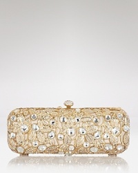 A night-right party light, this Sondra Roberts satin clutch dresses up your cocktail look with glassy beads and a refined yet revel-ready shape. A night-right party light, this Sondra Roberts satin clutch dresses up your cocktail look with glassy beads and a refined yet revel-ready shape.