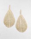 EXCLUSIVELY AT SAKS.COM From the Serpentine Collection. An exotic yet minimalist style featuring a open, snakeskin-inspired design. 18k goldplated sterling silverDrop, about 2.2514k gold hook backImported 