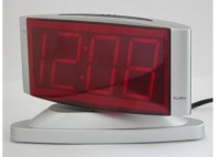 Sharp SPC033D Red LED Alarm Clock with Swivel Case (Silver) Sharp SPC033D Red LED Alarm Clock with Swivel Case (Silver)