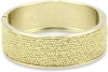 Betsey Johnson Gold-Tone Snake Inlay Bangle Bracelet