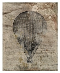 This Leftbank print of an early hot-air balloon is printed on stretcher-mounted canvas and ready to be displayed wherever you want to enrich the mood with nostalgia for the past. This Leftbank print of an early hot-air balloon is printed on stretcher-mounted canvas and ready to be displayed wherever you want to enrich the mood with nostalgia for the past.