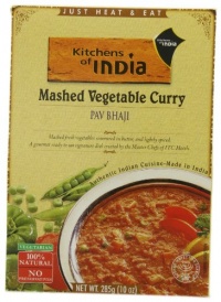 Kitchens Of India Ready To Eat Pav Bhaji, Mashed Vegtable Curry, 10-Ounce Boxes (Pack of 6) Kitchens Of India Ready To Eat Pav Bhaji, Mashed Vegtable Curry, 10-Ounce Boxes (Pack of 6)