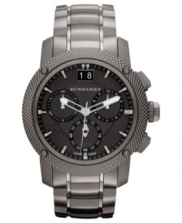 Looking for a bold addition to your collection? This dusky Burberry timepiece commands attention. Looking for a bold addition to your collection? This dusky Burberry timepiece commands attention.