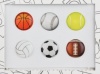 Bubble Buttons Home Button Sticker Sports Pack