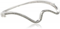 Judith Jack Fluidity Sterling Silver and Marcasite Swirl Bangle Bracelet, 2.7 Judith Jack Fluidity Sterling Silver and Marcasite Swirl Bangle Bracelet, 2.7