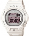 Casio Women's Baby-G BLX103-7 White Resin Quartz Watch with Digital Dial