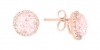 Meira T 14K Rose Gold Diamonds & 5.66ct Pink Morganite Stud Earrings