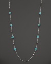 Faceted turquoise stations on a sterling silver chain. From the Rock Candy Collection by Ippolita.