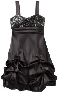 Ruby Rox Girls 7-16 Sequin Top Pick up Party Dress, Black/Silver, 12 Ruby Rox Girls 7-16 Sequin Top Pick up Party Dress, Black/Silver, 12