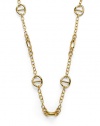 THE LOOKTextured, smooth and anchor-inspired contrast links18k electroplated gold Logo charm Spring clasp THE MEASUREMENTLength, about 43ORIGINMade in Italy