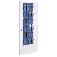 Whitmor 6436-1253-BLUE Primary Youth Soft Storage Over-the-Door Shoe Organizer, Blue Whitmor 6436-1253-BLUE Primary Youth Soft Storage Over-the-Door Shoe Organizer, Blue