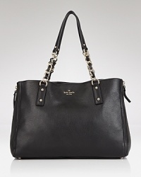 Delight in the polished look of this stunning shoulder bag from kate spade new york. Sized to stow the essentials, it flaunts an expandable shape in rich leather. Delight in the polished look of this stunning shoulder bag from kate spade new york. Sized to stow the essentials, it flaunts an expandable shape in rich leather.