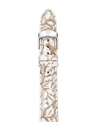 Michele hits floral print with this watch strap. Designed to update your favorite watch, it's interchangeable with heads from the brand's much-coveted collection. Michele hits floral print with this watch strap. Designed to update your favorite watch, it's interchangeable with heads from the brand's much-coveted collection.
