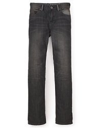 Finish his everyday look with jeans cool enough for the big kids, the Brit Rocker jean from GUESS Kids. Finish his everyday look with jeans cool enough for the big kids, the Brit Rocker jean from GUESS Kids.