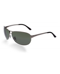 Lightweights need not apply to wear Ray-Ban's Warrior style, our modified Aviator with a 2-bar frame. Whether you're a tough-guy (or gal) road warrior, or a do-it-yourself weekend warrior, these frames are your perfect companion. From L.A. to St. Tropez and Soho to Tokyo, Ray-Ban is the brand of sunglasses preferred by true individuals worldwide. Setting the standard for excellence, Ray-Ban consistently combines great styling with exceptional quality, performance, and comfort. Lightweights need not apply to wear Ray-Ban's Warrior style, our modified Aviator with a 2-bar frame. Whether you're a tough-guy (or gal) road warrior, or a do-it-yourself weekend warrior, these frames are your perfect companion. From L.A. to St. Tropez and Soho to Tokyo, Ray-Ban is the brand of sunglasses preferred by true individuals worldwide. Setting the standard for excellence, Ray-Ban consistently combines great styling with exceptional quality, performance, and comfort.