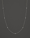 Faceted diamond stations on a sterling silver chain. By Ippolita.