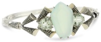 Judith Jack Mint Sterling Silver, Marcasite and Semi Precious Bangle Bracelet Judith Jack Mint Sterling Silver, Marcasite and Semi Precious Bangle Bracelet