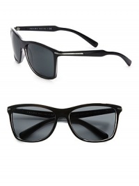 An iconic frame selection that never goes out of style. Available in black frames with gray lenses.PlasticLogo temples100% UV ProtectionMade in Italy An iconic frame selection that never goes out of style. Available in black frames with gray lenses.PlasticLogo temples100% UV ProtectionMade in Italy