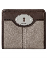 Make a move to metallic with this mod little lovely from Fossil. Crafted from soft suede with signature hardware, its pocket-lined interior stows your stash with ease. Make a move to metallic with this mod little lovely from Fossil. Crafted from soft suede with signature hardware, its pocket-lined interior stows your stash with ease.