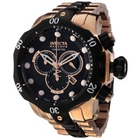 Invicta Men's 5728 Reserve Collection Black Ion-Plated and Rose Gold-Tone Chronograph Watch Invicta Men's 5728 Reserve Collection Black Ion-Plated and Rose Gold-Tone Chronograph Watch