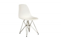 Baxton Sutdios Isidora White Chairs with Wire Base, Set of 2 Baxton Sutdios Isidora White Chairs with Wire Base, Set of 2