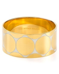 kate spade new york lends every outfit a golden touch with this simply styled bangle, engraved with a royally chic saying. kate spade new york lends every outfit a golden touch with this simply styled bangle, engraved with a royally chic saying.