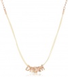 BCBGeneration Natural and Rose Gold Plated Dream Mini Cord Necklace, 16