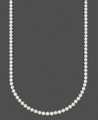 The perfect pairing for any ensemble. Add a touch of classic luxury with AA Akoya cultured pearls (6-1/2-7 mm) set in 14k gold. Necklace by Belle de Mer. Approximate length: 24 inches. The perfect pairing for any ensemble. Add a touch of classic luxury with AA Akoya cultured pearls (6-1/2-7 mm) set in 14k gold. Necklace by Belle de Mer. Approximate length: 24 inches.
