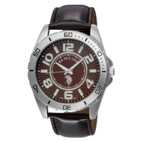 U.S. Polo Assn. Men's USC50003 Analogue Brown Dial Leather Strap Watch U.S. Polo Assn. Men's USC50003 Analogue Brown Dial Leather Strap Watch