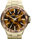 Michael Kors - Mid-Size Golden Stainless Steel Gramercy Three-Hand Glitz Watch - MK5723