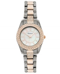 Style&co. lights up the dark with this lovely two-tone watch with shimmering accents. Style&co. lights up the dark with this lovely two-tone watch with shimmering accents.