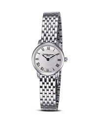 The sleek Slim Line watch features a stainless steel case with a thickness of only 1.90mm. Silver guilloché-engraved dial with Roman numeral markers. By Frédérique Constant. The sleek Slim Line watch features a stainless steel case with a thickness of only 1.90mm. Silver guilloché-engraved dial with Roman numeral markers. By Frédérique Constant.
