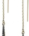 Mizuki 14k White Diamond Icicle Earrings On Chain