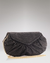Give your evening looks a tactile touch with this snakeskin-embossed leather clutch from Lauren Merkin. Ideally sized to carry the essentials, it's an elegant (yet wholly exotic) after-hours accessory. Give your evening looks a tactile touch with this snakeskin-embossed leather clutch from Lauren Merkin. Ideally sized to carry the essentials, it's an elegant (yet wholly exotic) after-hours accessory.