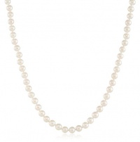 14k Yellow Gold A-Grade Akoya Cultured Pearl Necklace (6-6.5mm), 18 14k Yellow Gold A-Grade Akoya Cultured Pearl Necklace (6-6.5mm), 18