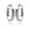 Authentic Stainless Steel Hoop Earrings (Thickness: 3.4mm and Measurement:14mm , Includes Special Pouch.