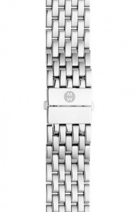 MICHELE Deco MS20BB235009 XL 20mm Silver Tone Stainless Steel Band MICHELE Deco MS20BB235009 XL 20mm Silver Tone Stainless Steel Band