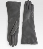 EXCLUSIVELY AT SAKS. A supple leather design in a sophisticated length. Nappa leatherCashmere linedMade in Italy 