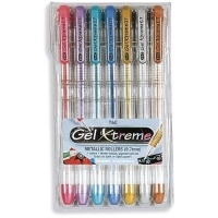 Yasutomo Gel Xtreme Metallic Pens, Package of 7 Yasutomo Gel Xtreme Metallic Pens, Package of 7